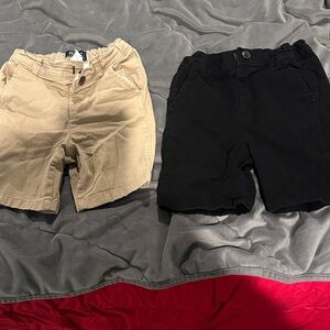 The Children's Place Tan and Black Shorts Set